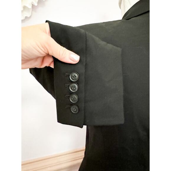 Chaiken and Capone Black Virgin Wool Tuxedo  Blazer Size 0 - Picture 5 of 8